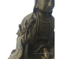 Buddha Bronze Skulptur Lotus Avalokitesvara Messing Statue Tpfx-B90